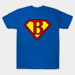 Superhero Symbol Letter B T-Shirt